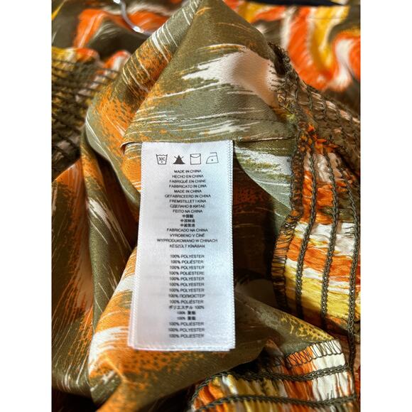 Women's Michael Kors Blouse Mulitcolored Abstract Top 2X - Picture 4 of 4